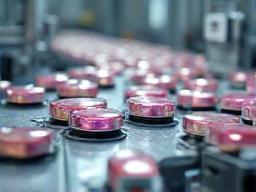 Image representing makeup manufacturing processes in a factory